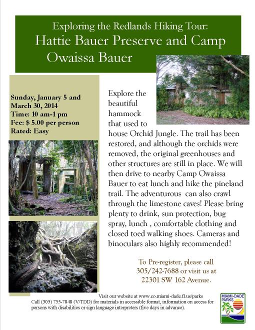 exploring the Redlands Hiking Tour- Hattie Bauer Hammock Preserve and Camp Owaissa Bauer